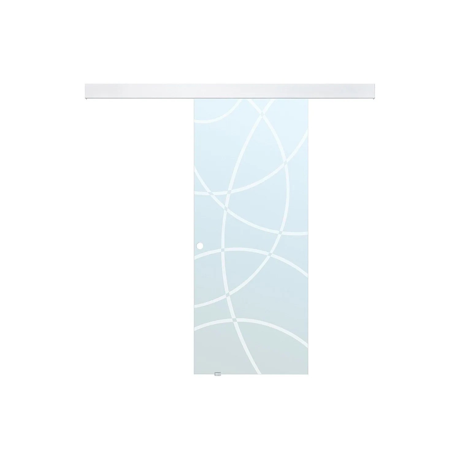 Vente-unique Schiebetür Heidi Transparent 93 cm