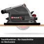 Einhell Akku-Tauchsäge TP-PS 18/165 Li BL Solo beim Sägen von Holz.