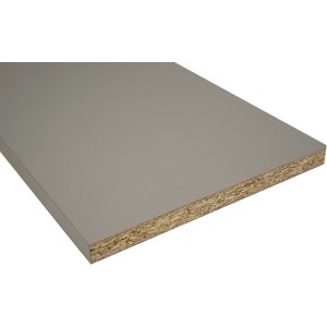 Grauer Regalboden, 80x25x1,6 cm, für Regale und Möbelbau.