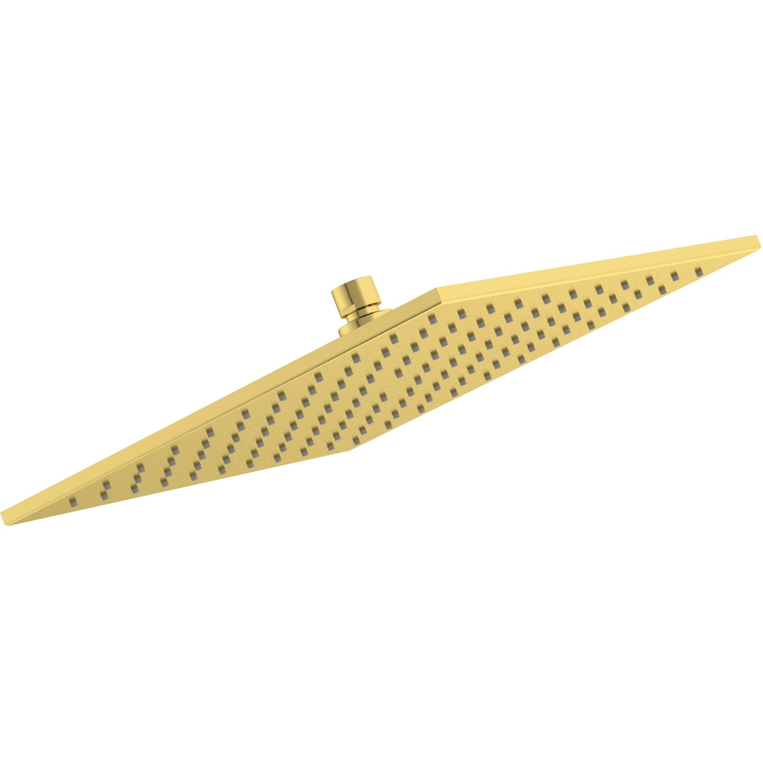 Eckige Ideal Standard Kopfbrause Idealrain Atelier in Brushed Gold, 300x300 mm.