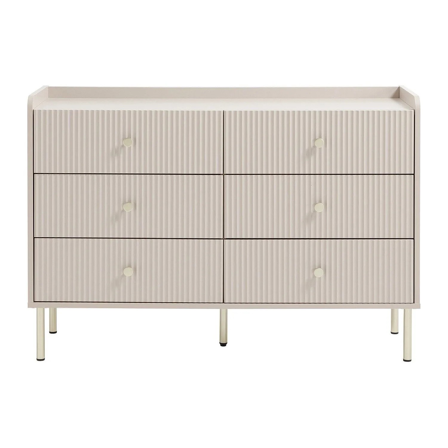 Vente-unique Kommode Lunaor Beige 120 cm
