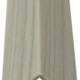 Winkelleiste Esche grau, 20x20mm, Kunststoff, für Laminat & Parkett.
