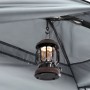 Detailaufnahme: Lampe hängt im SoBuy 3in1-Zelt, ideal für Camping & Outdoor.