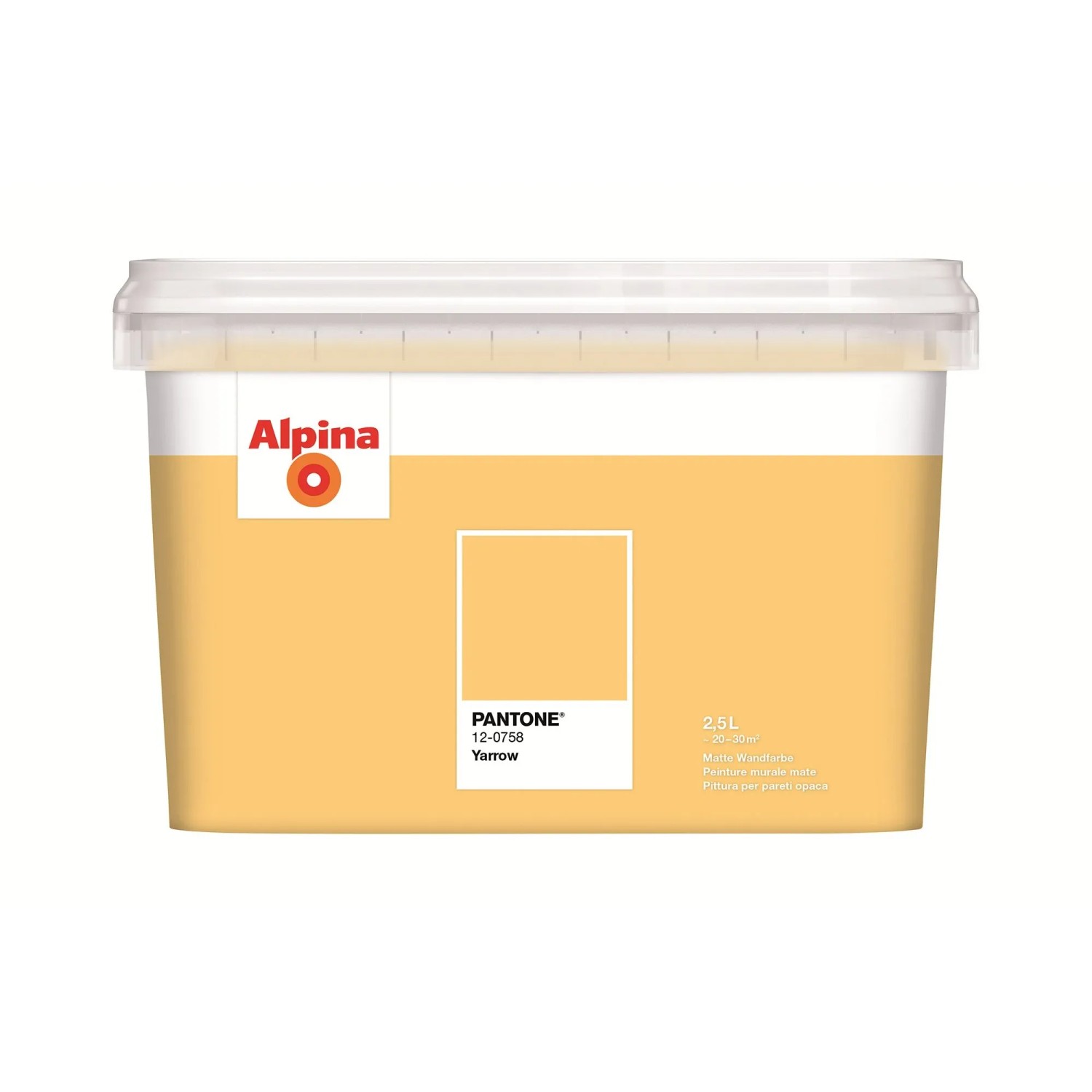 Alpina Innenfarbe Pantone Yarrow 2,5, Gelb