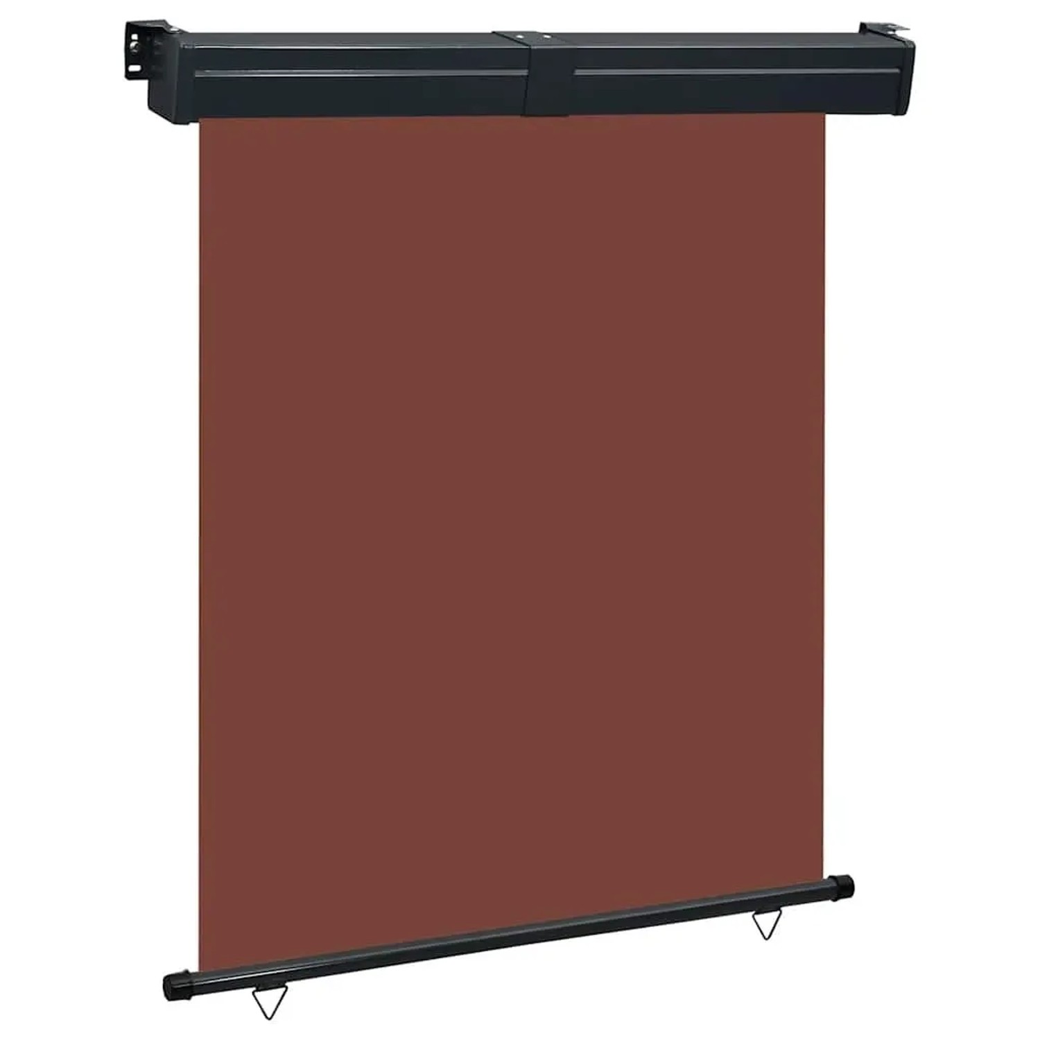 vidaXL Balkon-Seitenmarkise 145x250 cm Braun 48429