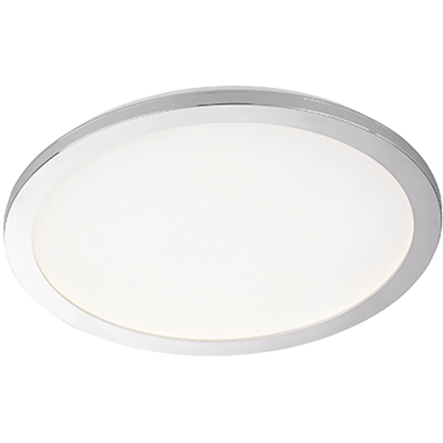Fischer & Honsel LED-Deckenleuchte Gotland 1x 20 W Weiß-Chrom 2600 lm Rund