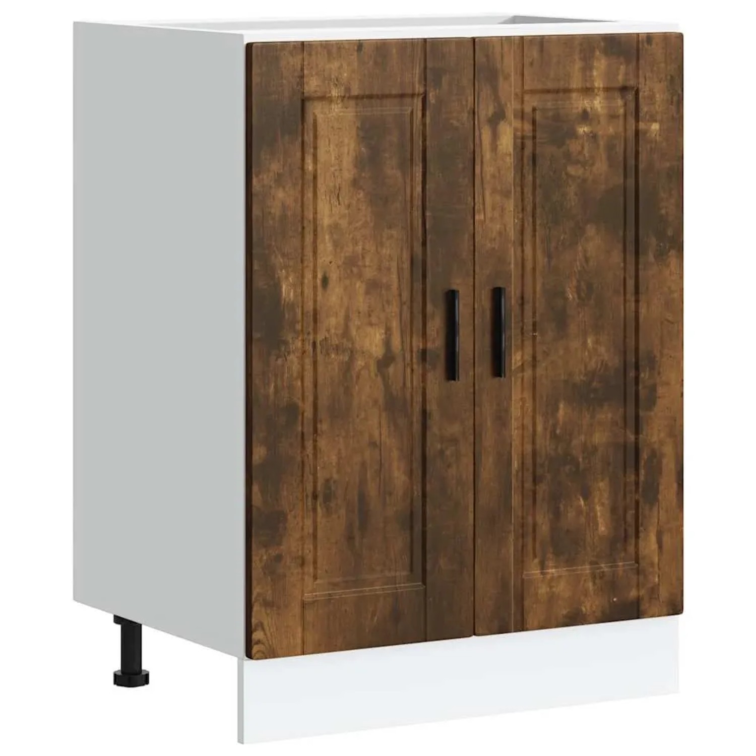 DELUKE Küchenunterschrank THEO Räuchereiche 60x46x81,5cm Küche Unterschrank Mit Türen