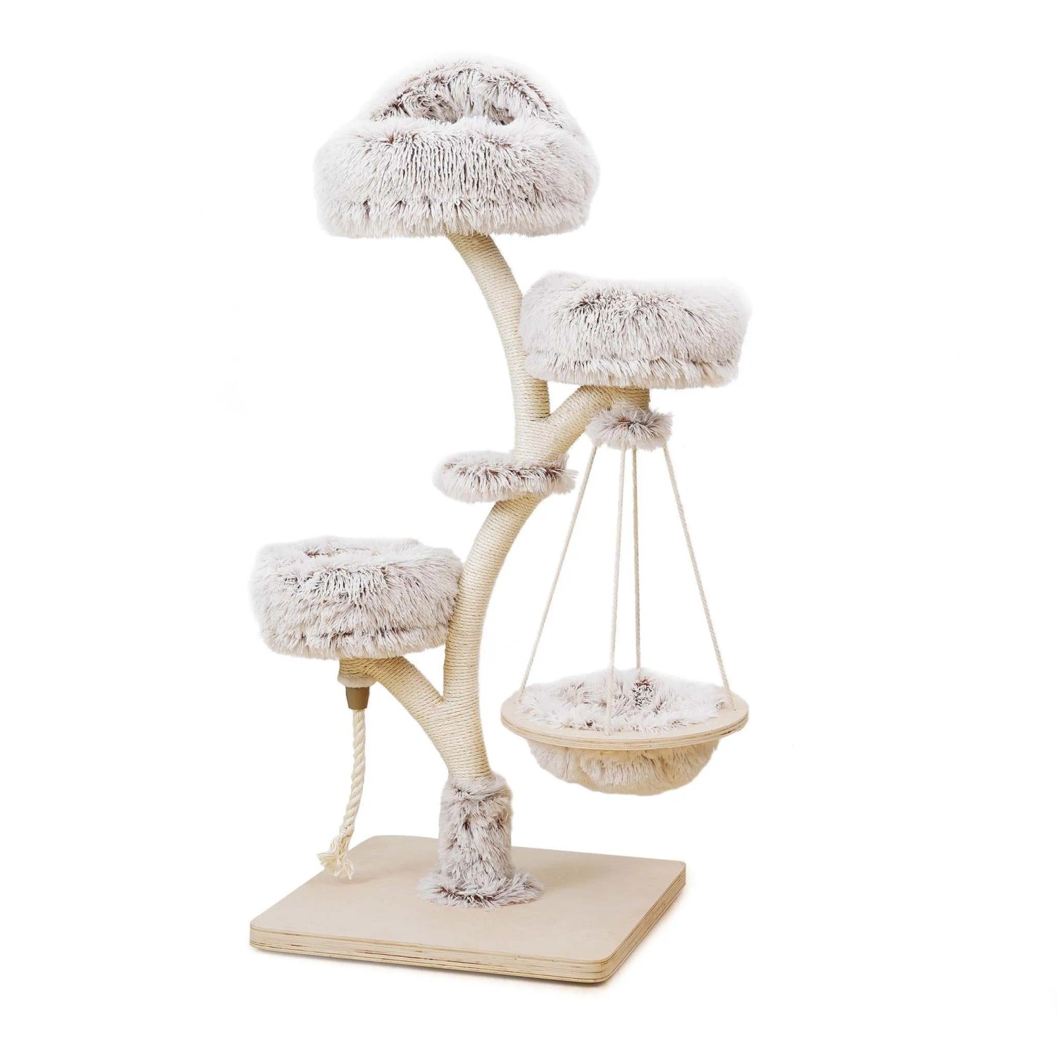 Fudajo Designer Kratzbaum Zweigdesign 130Cm Katzenkratzbaum Kletterbaum Katze