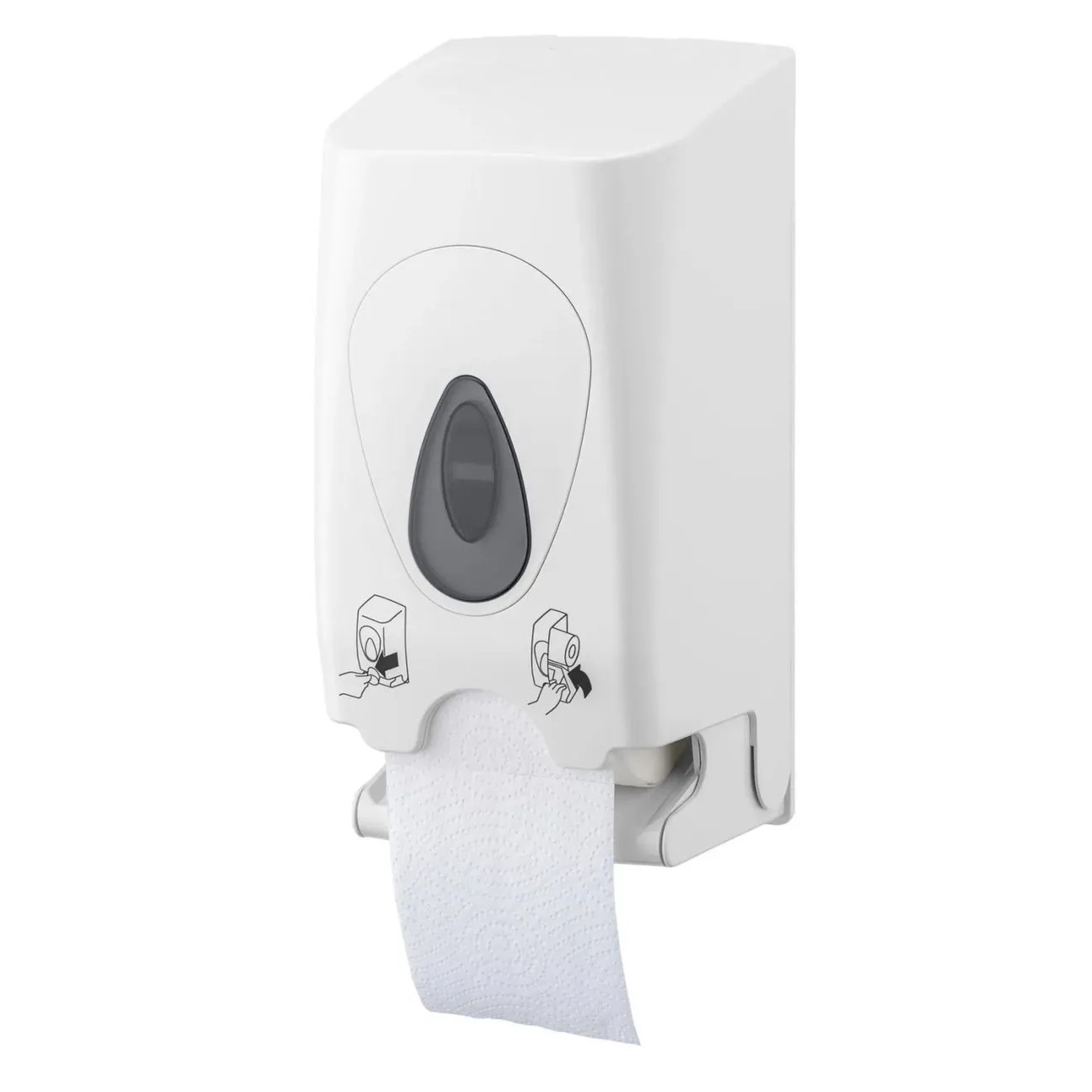 Ich-Zapfe Toilettenpapierhalter PQDuo Für 2 Rollen Kunststoff