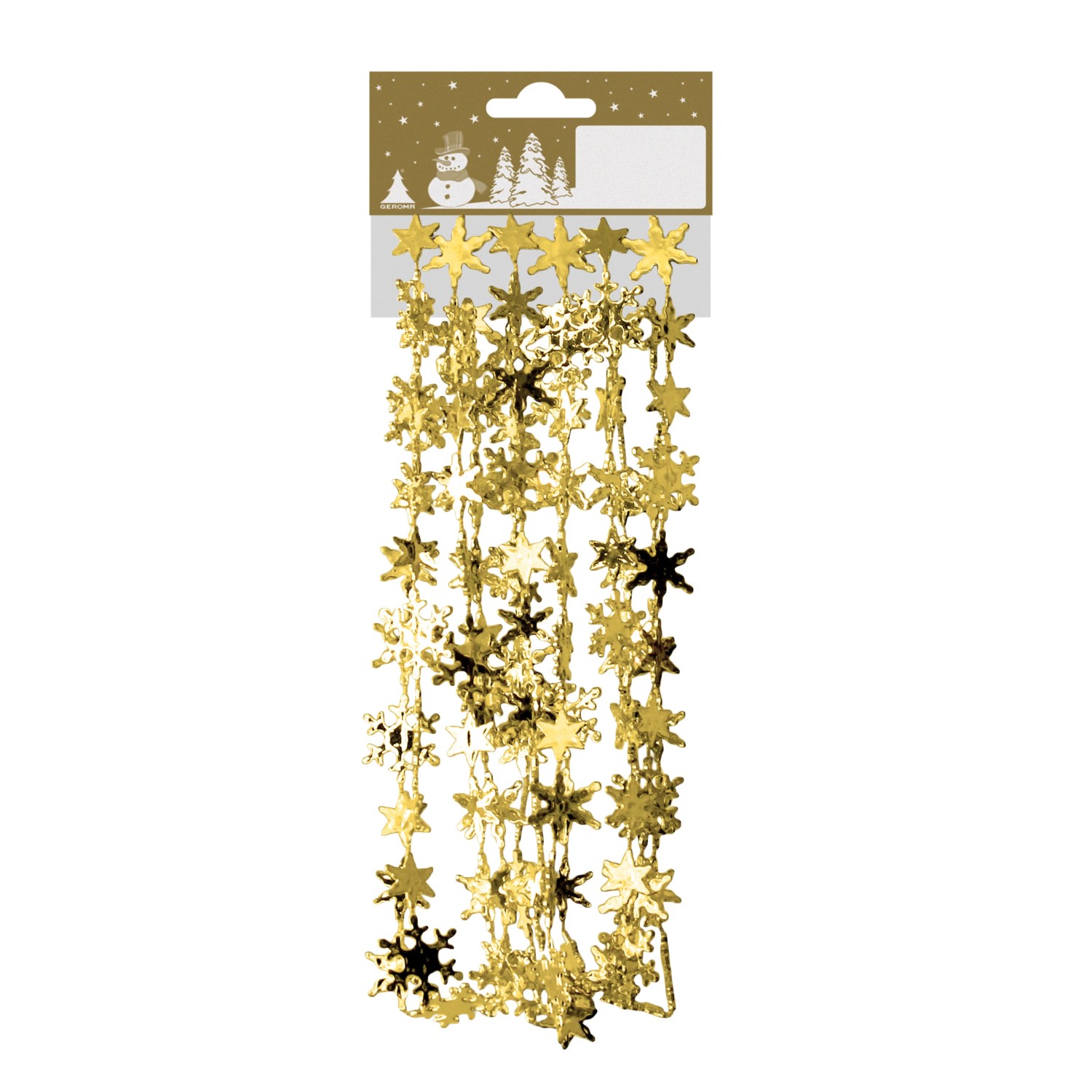 Schneeflockengirlande Gold 270 cm