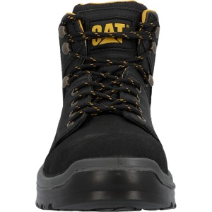 Schwarzer Cat Sicherheitsstiefel Striver Größe 40, ideal für Handwerk und Industrie.