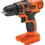Black+Decker Akku-Bohrschrauber BDCDD18N Solo, 18V, orange/schwarz. Akkuschrauber für Bohr- und Schraubarbeiten.