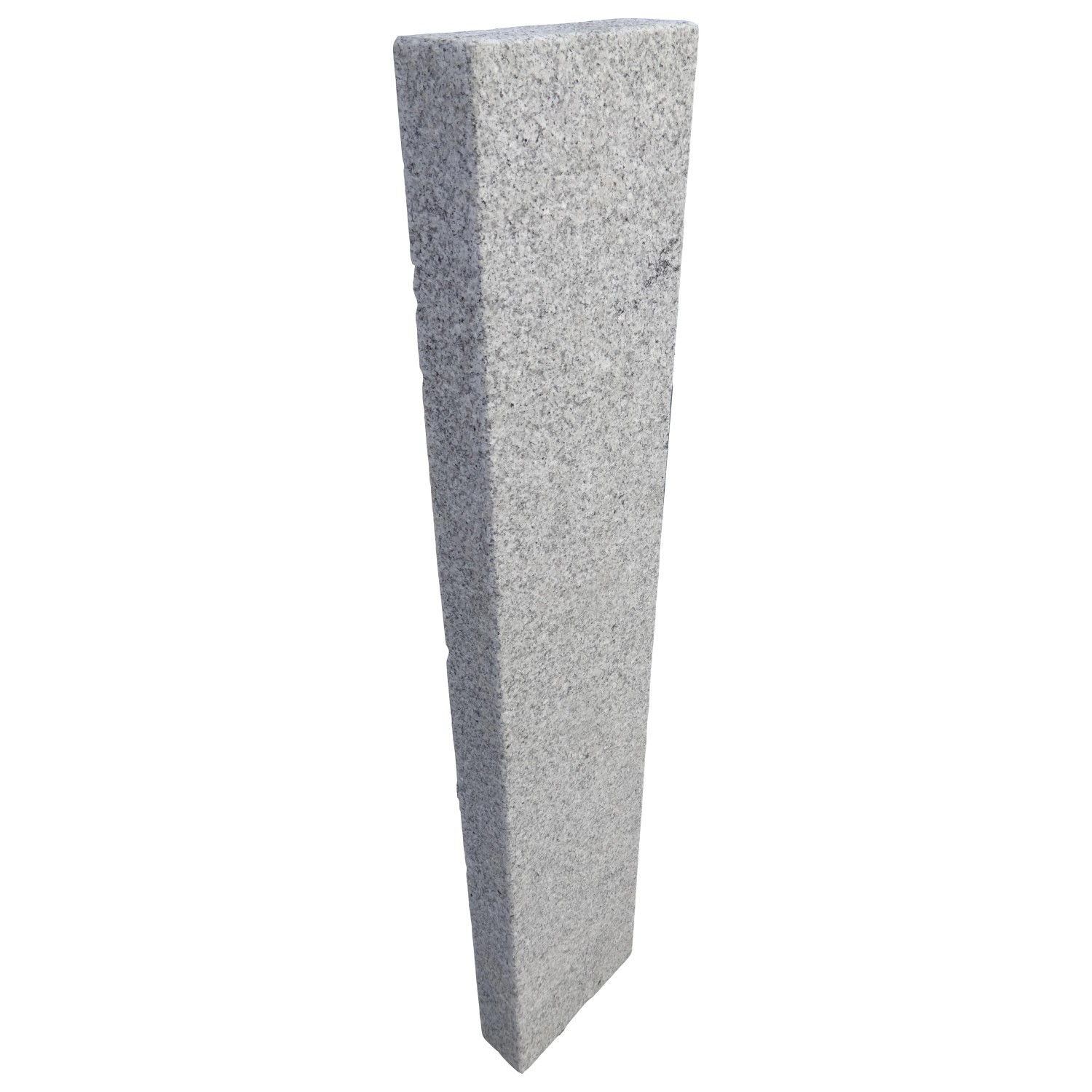 Granit Palisade Grau gesägt und geflammt mit Fase 7 x 25 x 100 cm