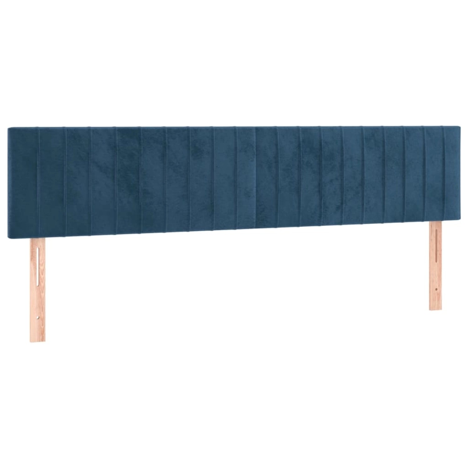 vidaXL LED Kopfteil Dunkelblau 200x5x78/88 cm Samt 3121920