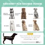 Infografik: Geeignete Hunderassen (z.B. Dalmatiner, Retriever) für das PawHut Hundebett.