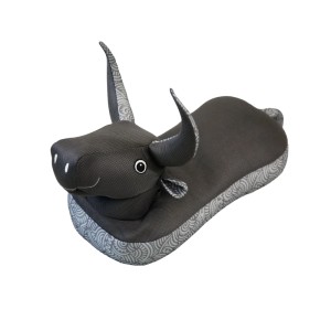 Schwarzer Westmann Sitzsack Schwimmtier Stier Pool Buddy für Kinder.