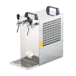 Ich-Zapfe Kontakt 70 Zapfanlage, 2-leitig, 90 L/h, Edelstahl mit Abtropfblech.