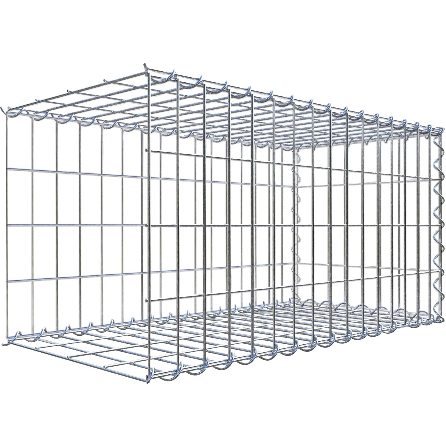 Gabiona Gabione-Anbaukorb Typ 2 40 x 80 x 40 cm Maschenw 5 x 10 cm