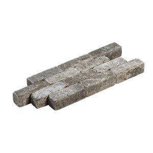 Graue Diephaus Collo Riemchen Pflastersteine mit rustikalen, gebrochenen Kanten für Garten und Einfahrten.
