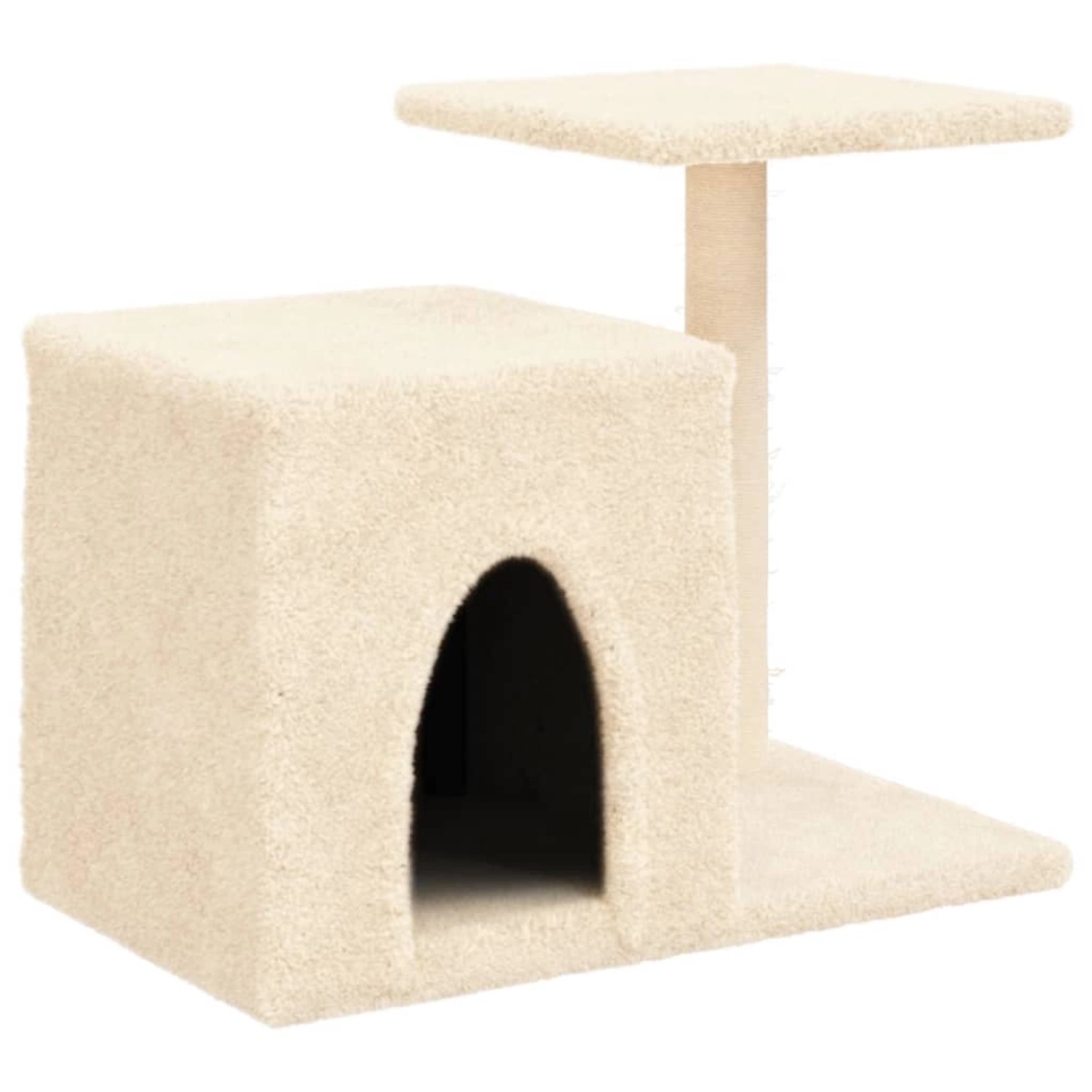 vidaXL Kratzbaum mit Sisal-KratzSäulen Creme 50,5 cm Modell 2