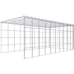 Gabiona Anbaukorb Typ 4, 40x100x50cm, Maschenweite 10x10cm, Drahtgitter für Gabionen.