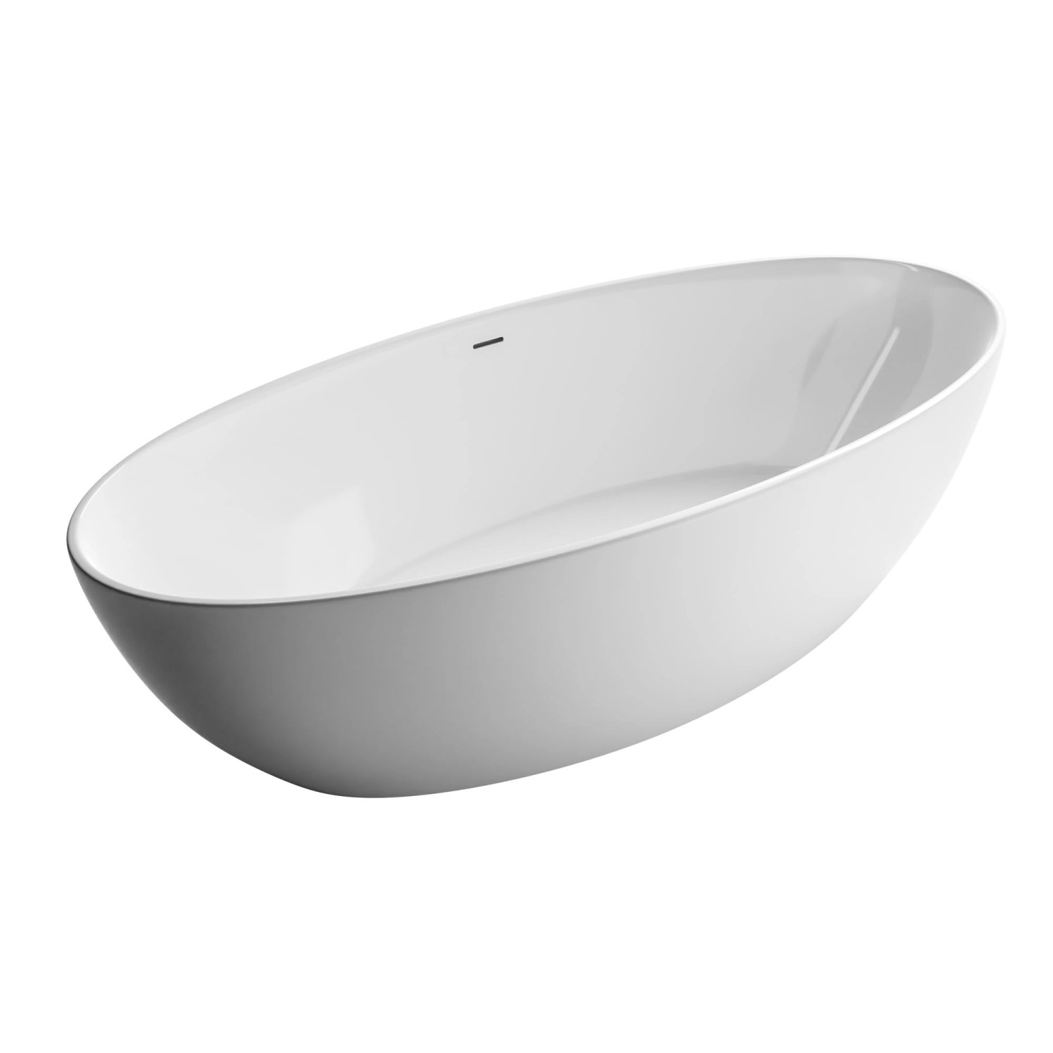 Bernstein Freistehende Badewanne TERRA Acryl Weiß Matt 186x88x60 günstig online kaufen