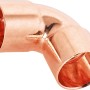 Kupfer Löt-Winkel, Ø 18mm, 90 Grad, für Kupferrohre, 10er Set.