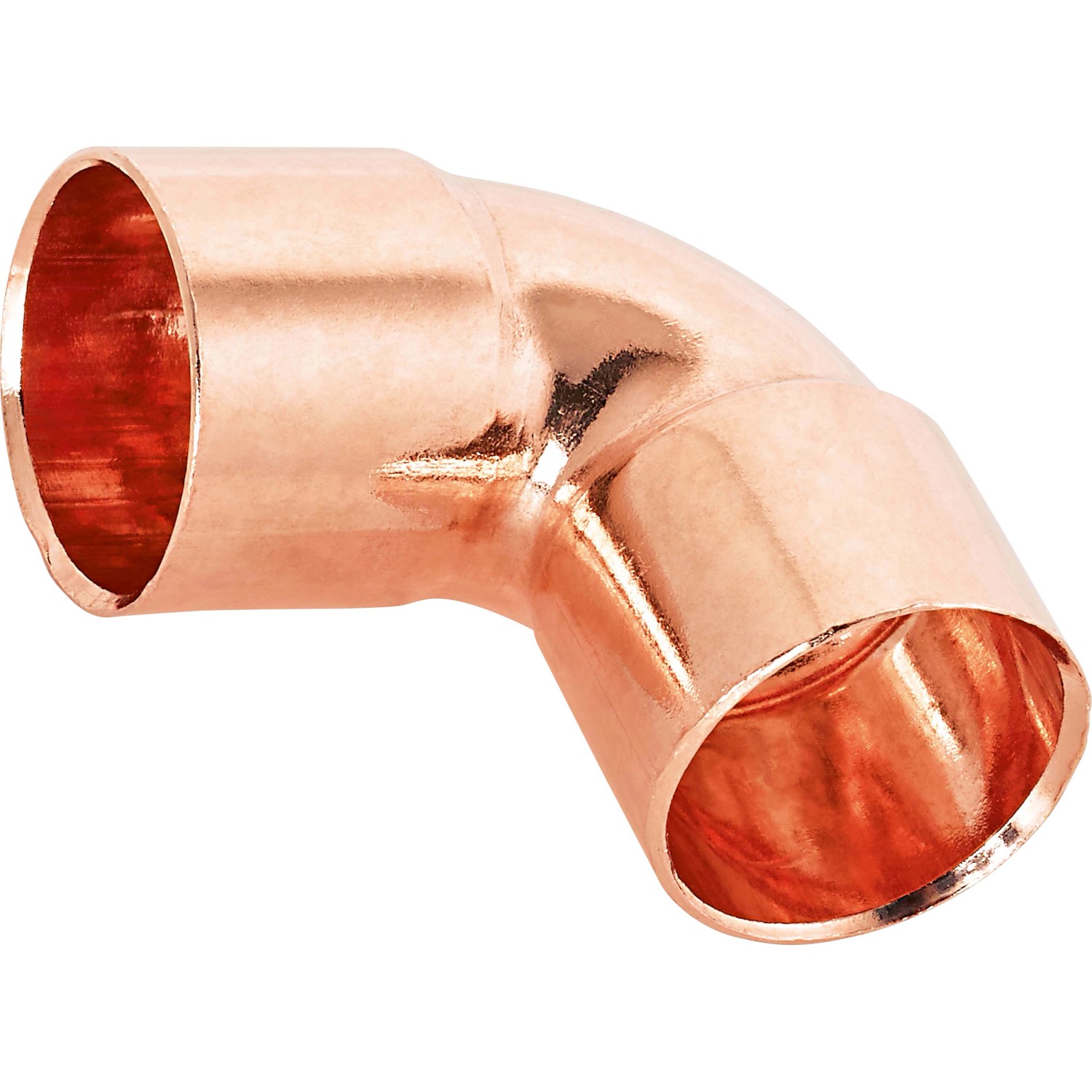 Kupfer Löt-Winkel, Ø 18mm, 90 Grad, für Kupferrohre, 10er Set.