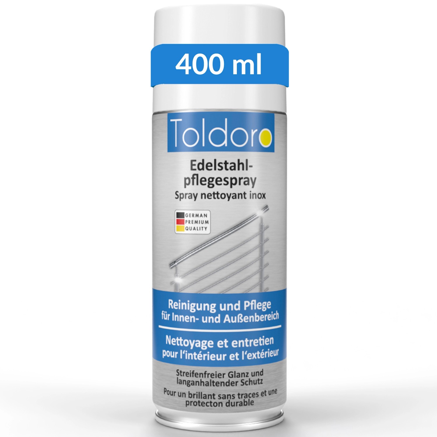 Toldoro 1x Edelstahl Pflegespray 400ml  Edelstahlreiniger für Küche oder Gr günstig online kaufen