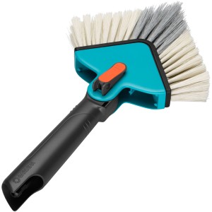 Gardena combisystem Winkelbesen 23 cm mit Borsten und verstellbarem Winkel für Ecken und Winkel.