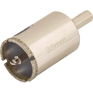 LUX Lochsäge Professional Ø 35 mm aus Stahl mit Diamant-Sägerand für Bohrmaschinen.