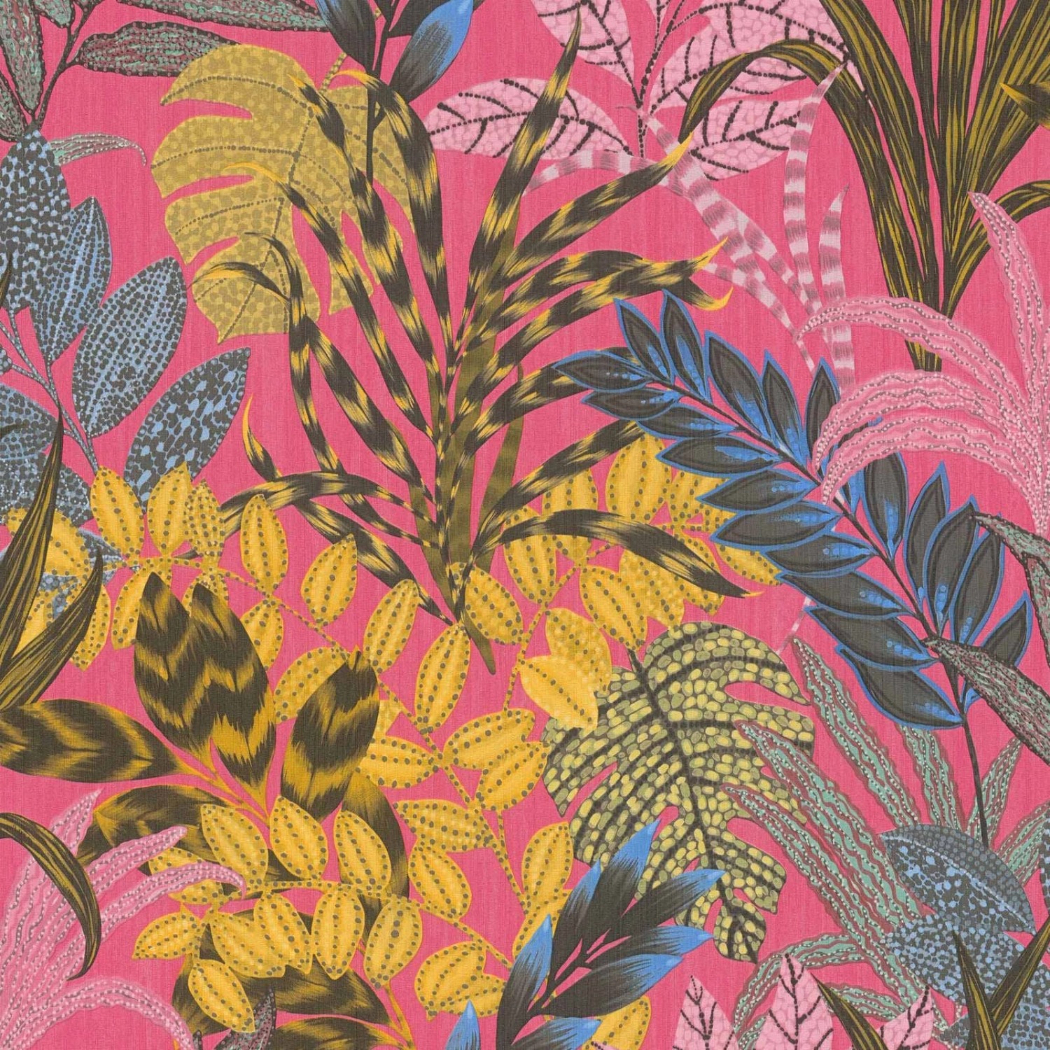 Bricoflor Palmenblätter Tapete Hellgrau Tropical Vliestapete Modern Ideal f günstig online kaufen