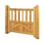 GartenLand Tor Vorgartenzaun GRAZ Gerade 100x90 cm Holzzaun Lärche PEFC_9