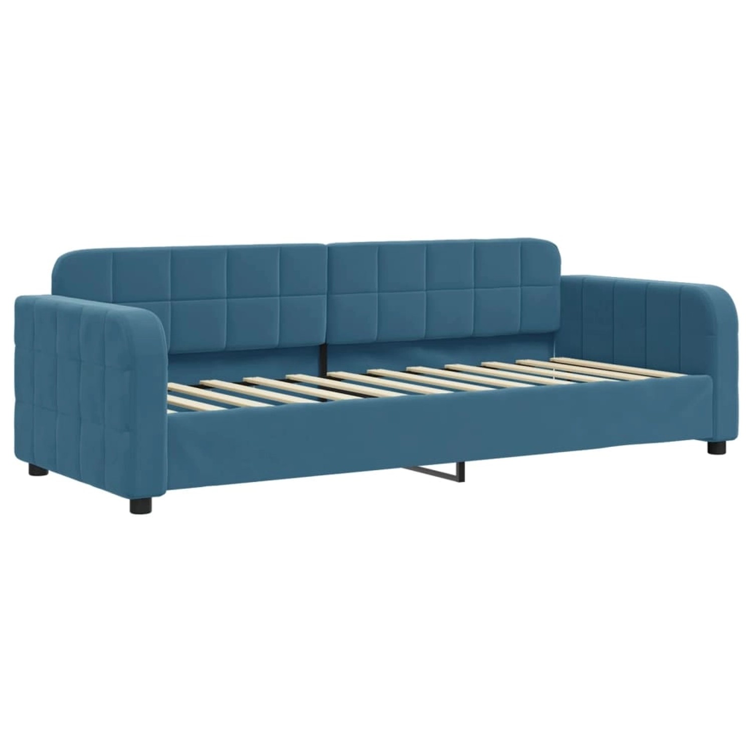 vidaXL Gästebett Tagesbett Blau 80x200 cm Samt Gästebett Gästecouch Gästeso günstig online kaufen