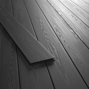 Kovalex WPC Terrassendielen XL, graubraun, matte Oberfläche, Meterware.