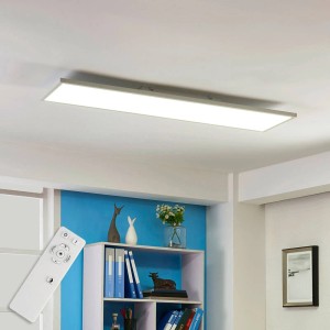 Dimmbares, weißes LED Panel Philia mit Leselampe für Wohnzimmer. Inklusive Fernbedienung.