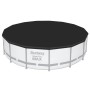 Bestway Stahlrahmenpool Steel Pro Max, Ø 457 cm, mit Abdeckplane. Lichtgrauer Gartenpool.