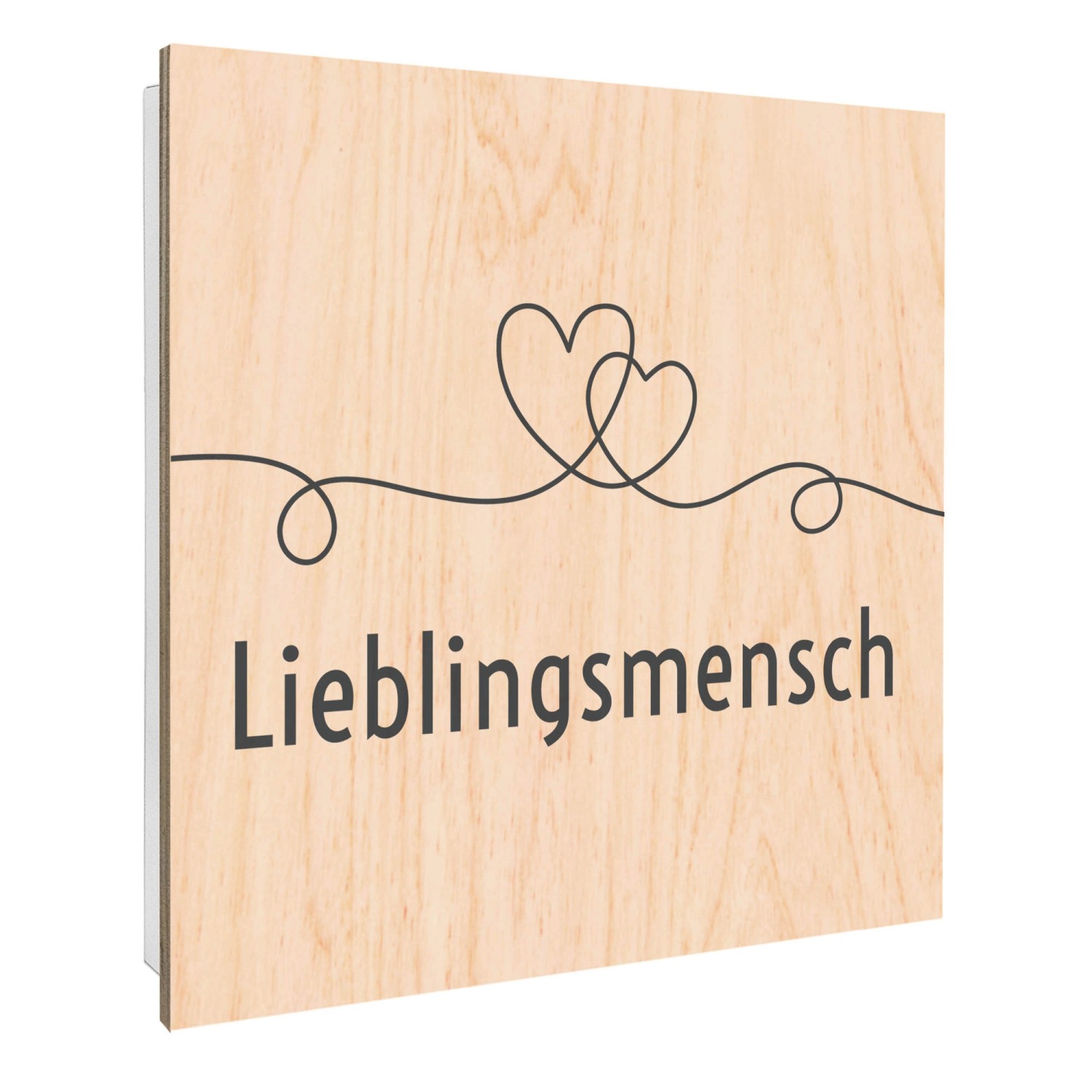 Banjado Schlüsselkasten mit Holzfront 30x30cm Weiß Scharnier Links 50 Haken günstig online kaufen