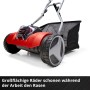 Einhell Akku-Spindelmäher GE-HM 18/38 Li-Solo mit Fangkorb, rot/schwarz. Rasenmäher für präzisen Rasenschnitt.