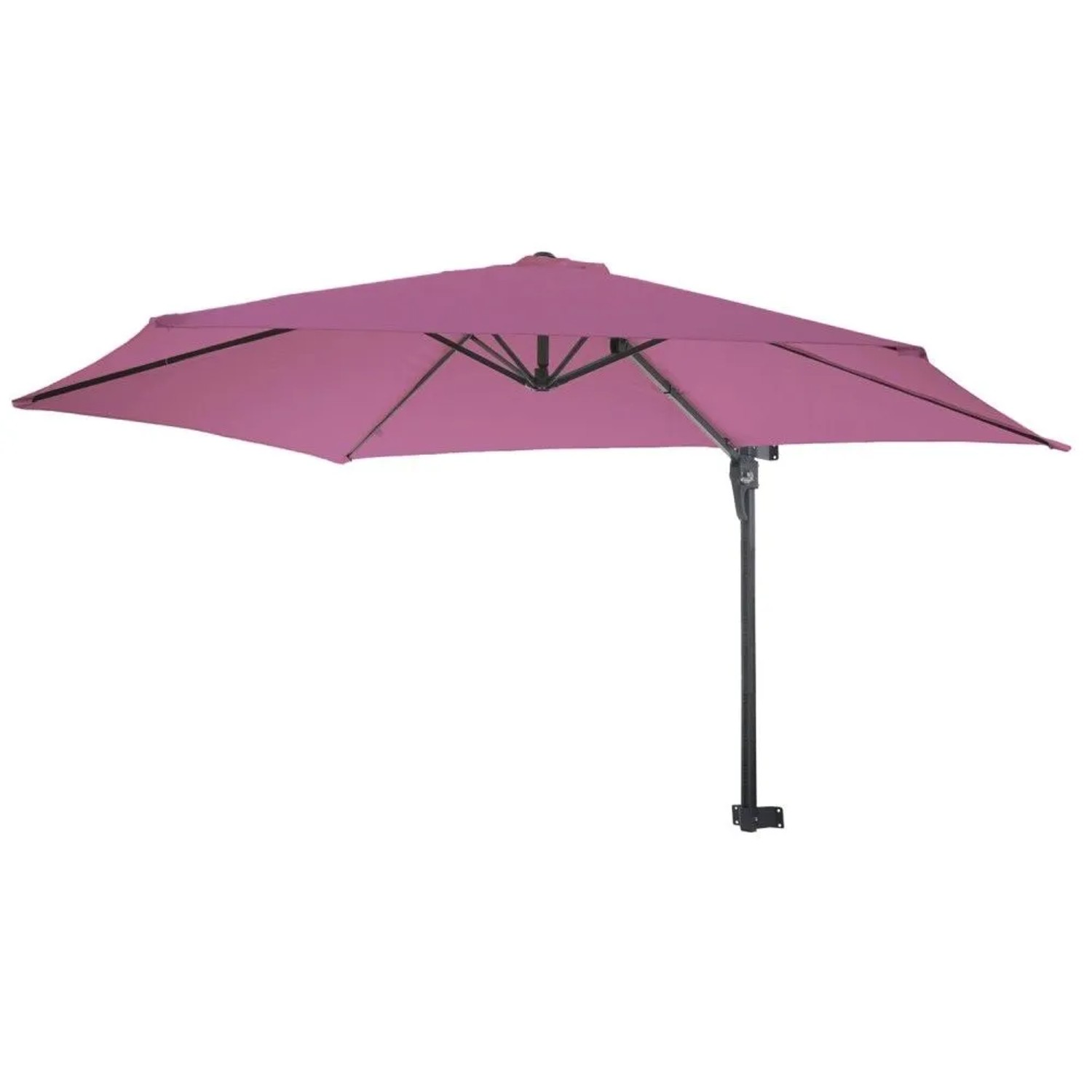 MCW Wandschirm Acerra 3m Neigbar Lavendel-Rot