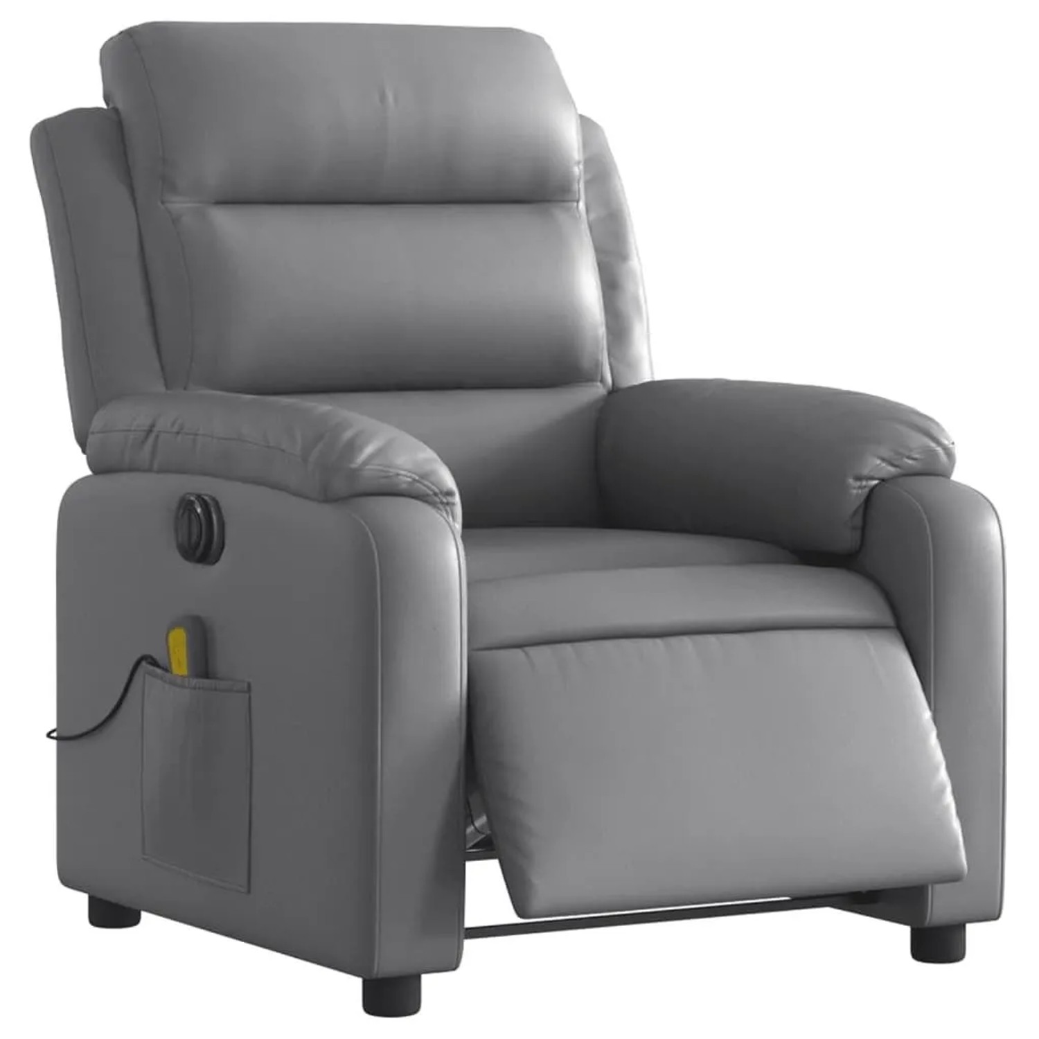 vidaXL Massagesessel Elektrisch Grau Kunstleder 3205038 günstig online kaufen