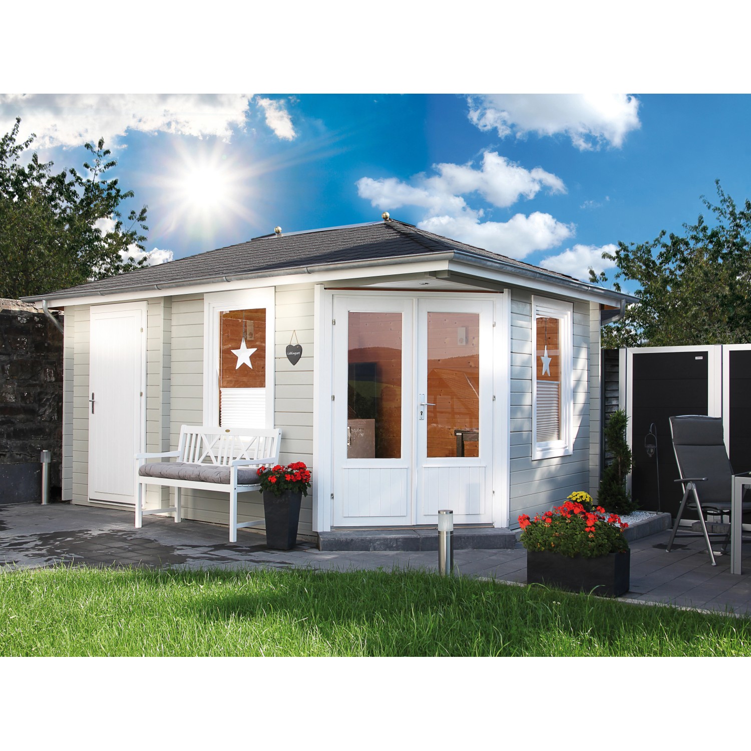 Wolff Finnhaus Holz-Gartenhaus/Gerätehaus Anna 40-A/2 453 cm x 299 cm