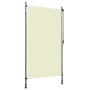 Cremefarbenes vidaXL Außenrollo, 120x270 cm, für Balkon & Terrasse.