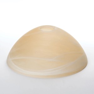 Beiger Orion Lampenschirm Alabaster Optik, Ø 25cm, aus Glas für Lampen & Leuchten.