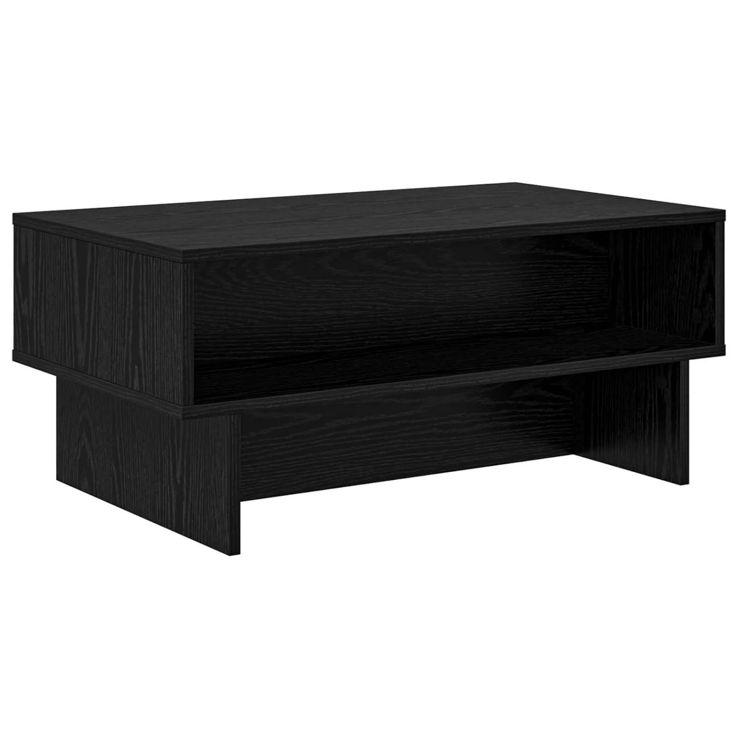 vidaXL Couchtisch Schwarz Eichen-Optik 80 x 46 x 35 cm Holzwerkstoff 800022 günstig online kaufen