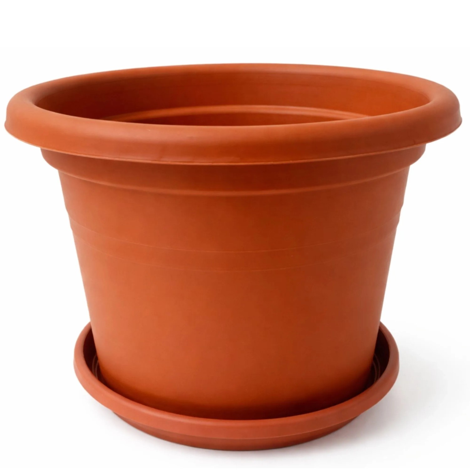 BigDean 1 Stück Blumentopf Mit Untersetzer Rund Durchmesser 35 Cm Terracotta Wetterfester Pflanzkübel Made In Europe BigDean 1 Stück Blumentopf mit Untersetzer rund ø 35 cm Terracotta – wetterfester Pflanzkübel Made in Europe