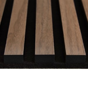 Homestyle4u Akustikpaneel Wandpaneel Panel Braun 60x120 cm 2622