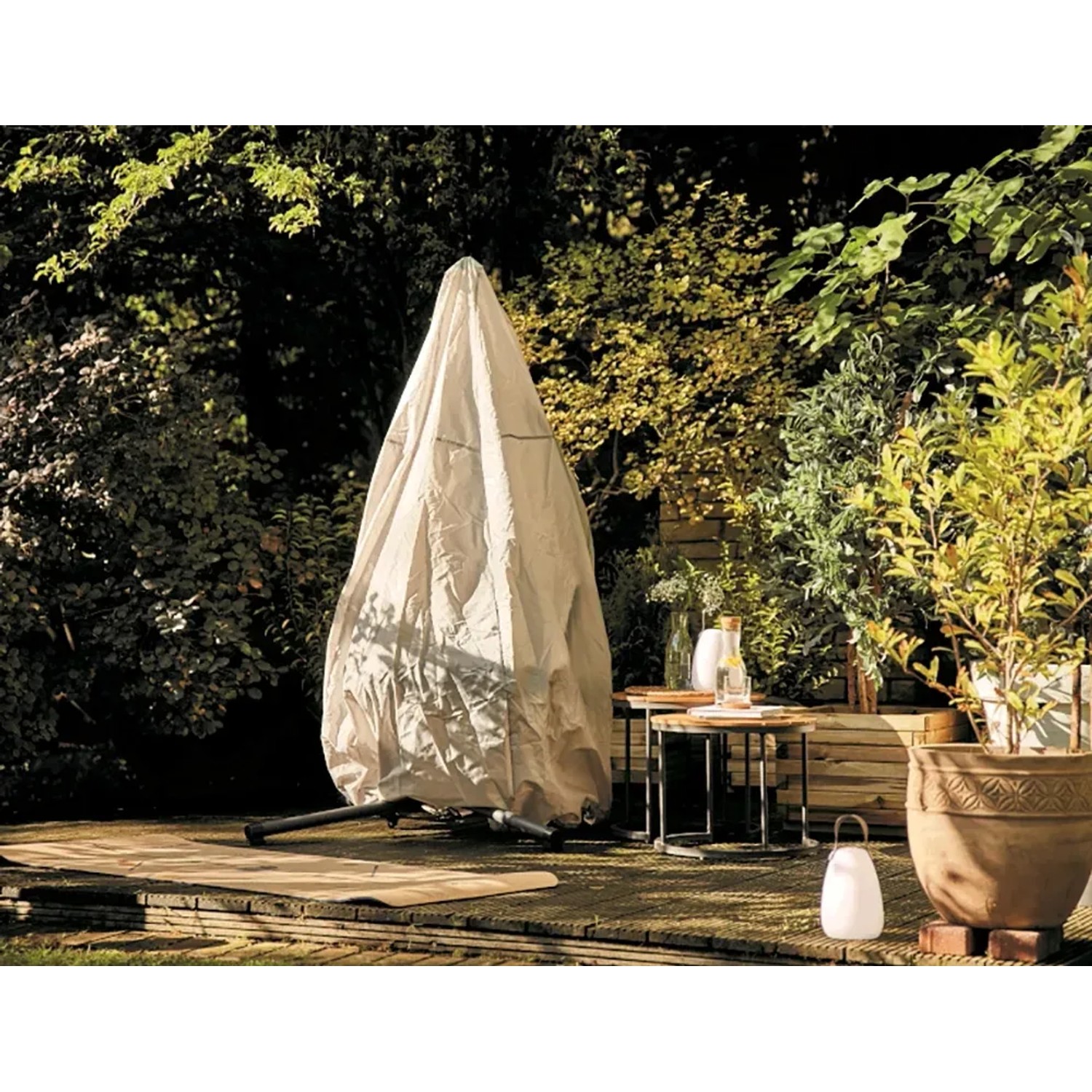 Siena Garden Schutzhülle Yobaya, grau, für Hängekorb, Ø 115x203 cm, mit Active Air System.