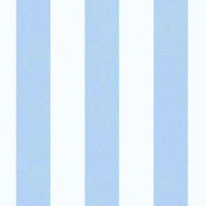Hellblaue Bricoflor Vliestapete mit Blockstreifen für ein Jungen- oder Babyzimmer.