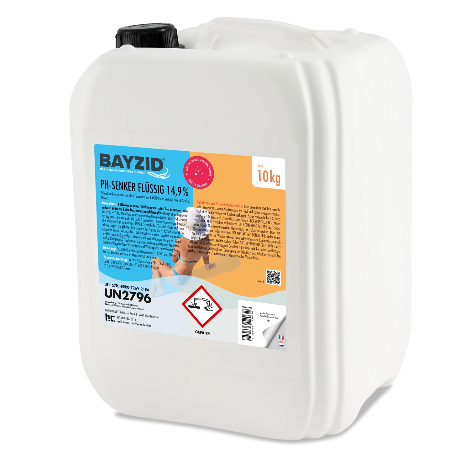 Bayzid pH Minus Flüssig 14,9% 10kg günstig online kaufen